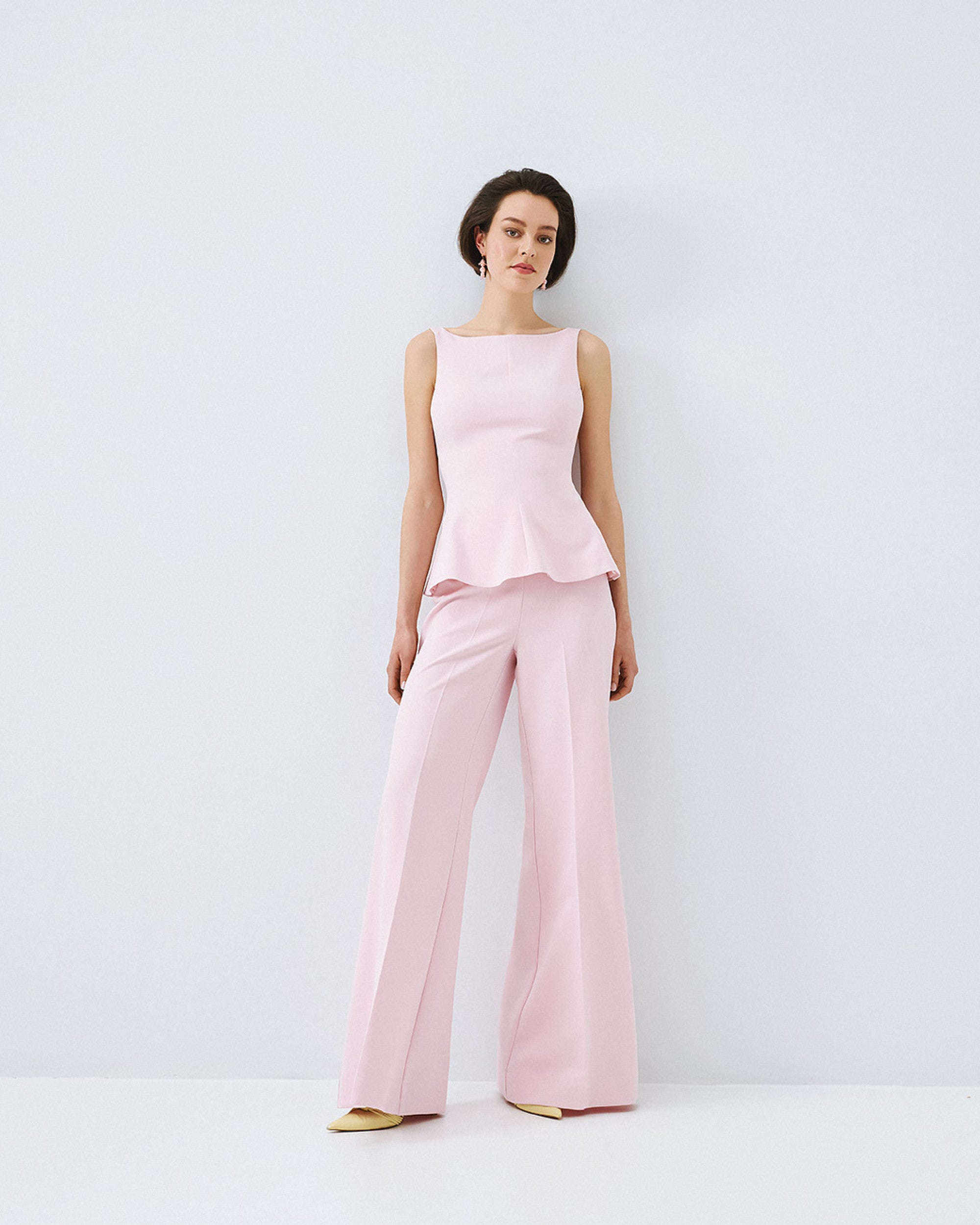 Peplum Top with Tie Back