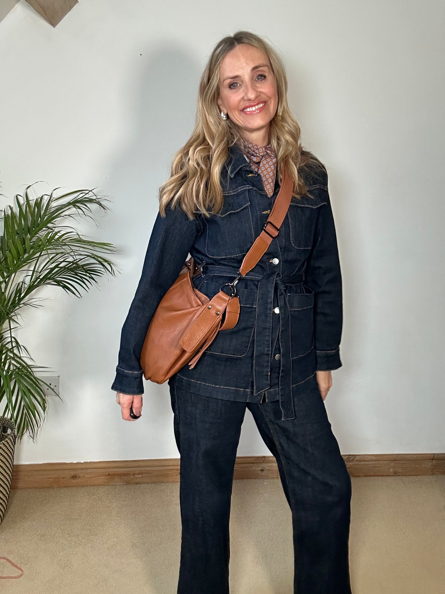 Kimberley Belted Denim Jacket