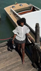 Sheer Puff Sleeve Blouse