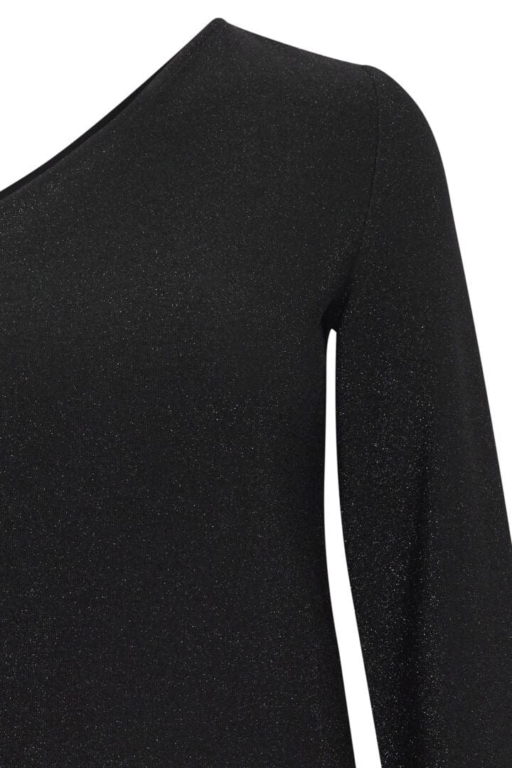 One Shoulder Glitter Top