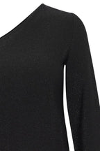 One Shoulder Glitter Top