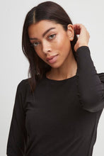 Load image into Gallery viewer, Black long sleeve basic T
