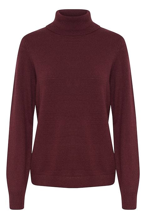 Roll Neck Jumper - Port