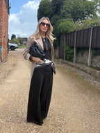 Black Wide Leg Trousers