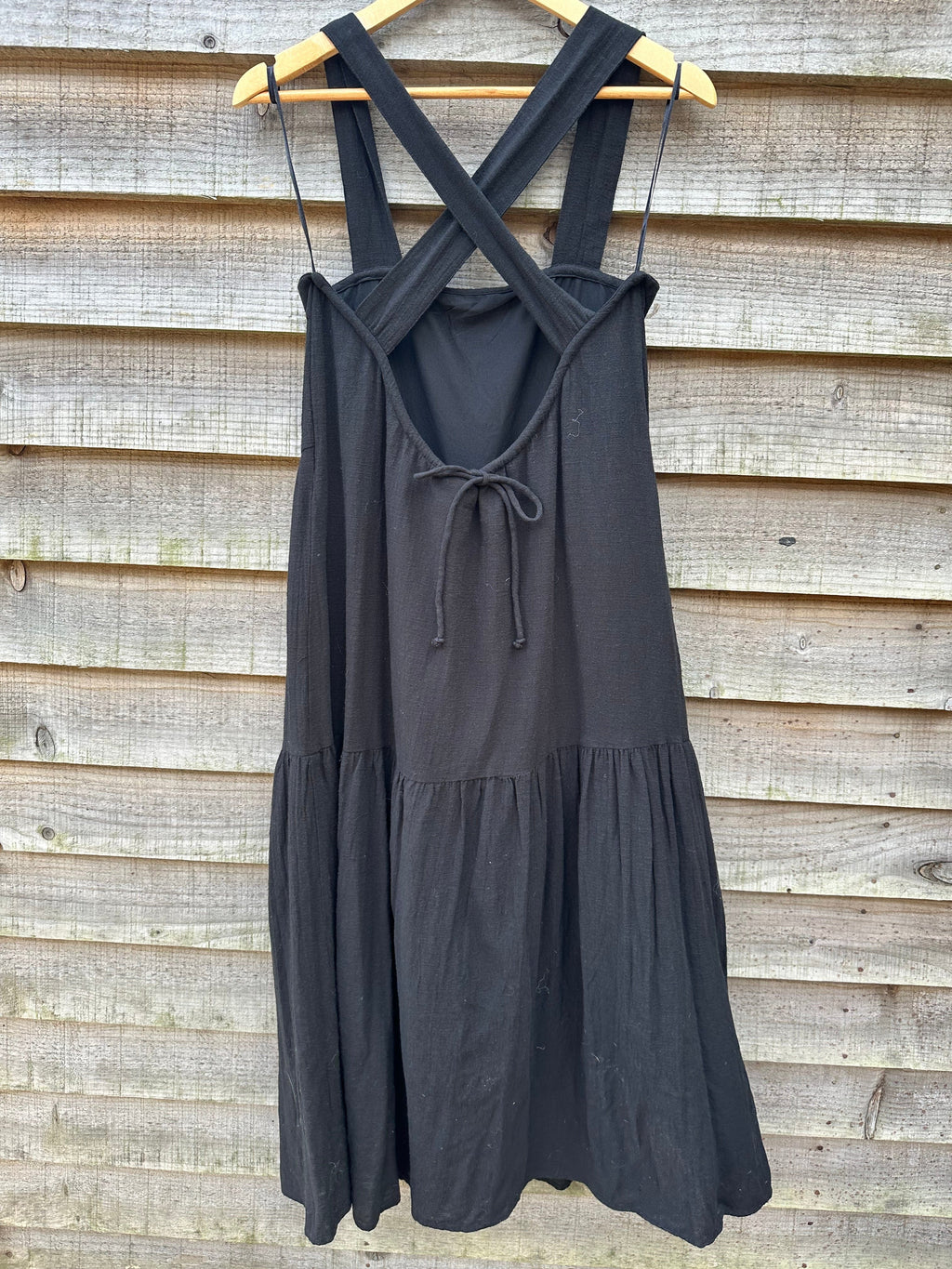 Black Cheesecloth Sundress