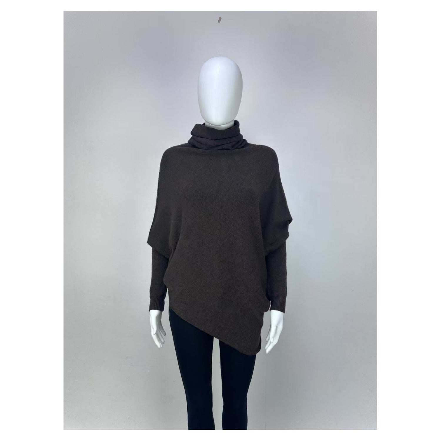 Roll Neck Asymmetric Jumper