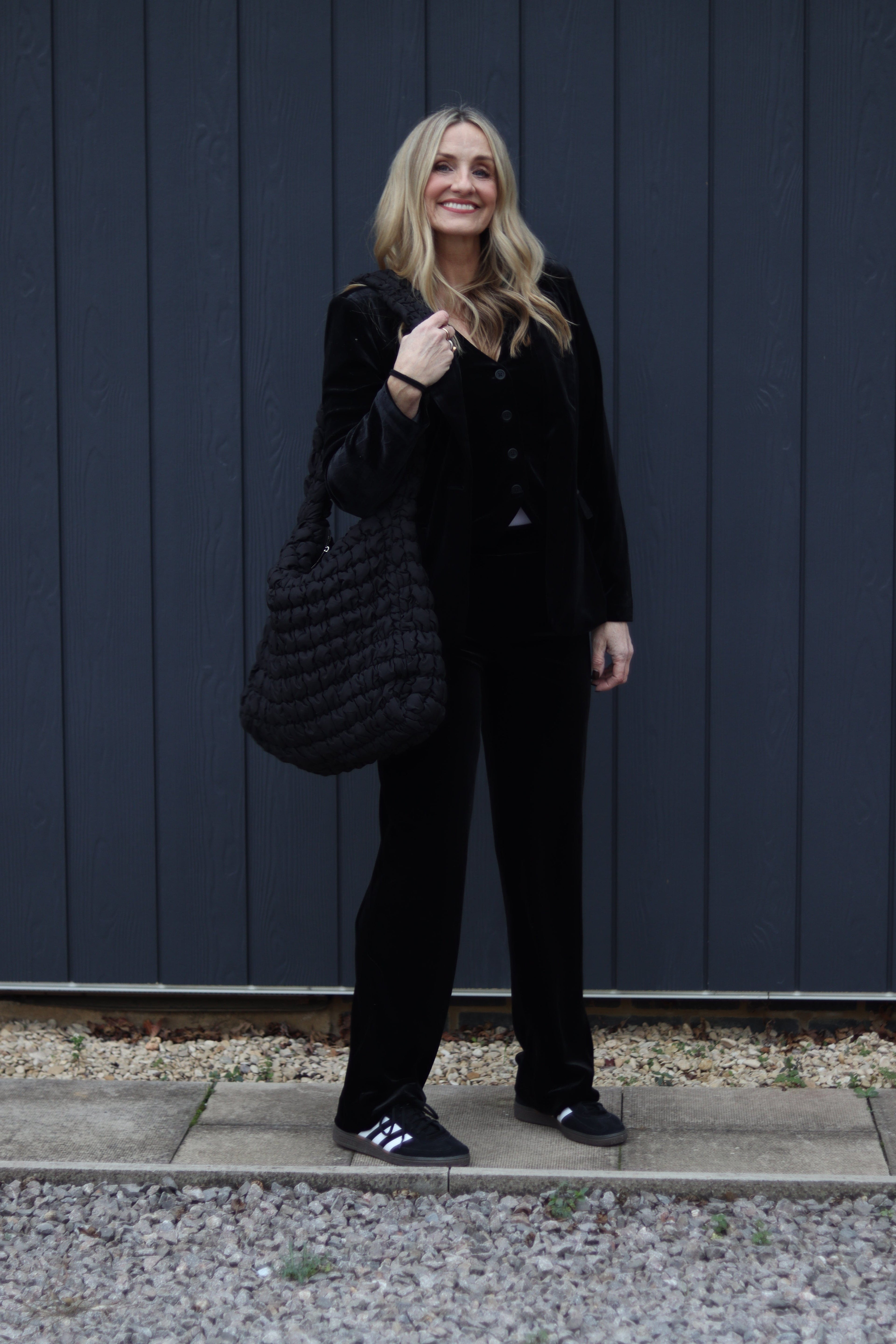 Black Velvet Trousers