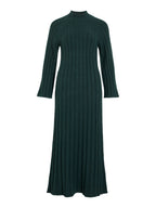 Pine Ribbed Ankle Length Knitted Dress