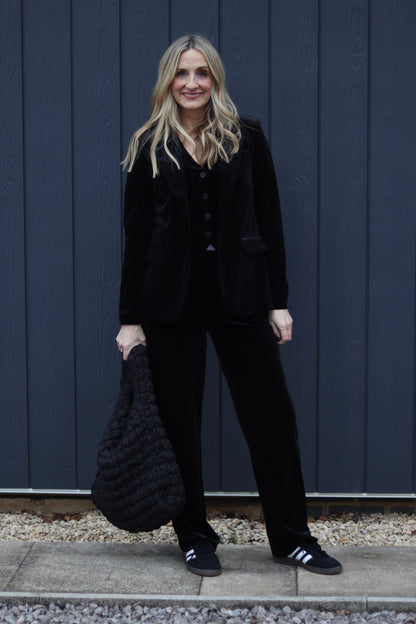 Black Velvet Blazer