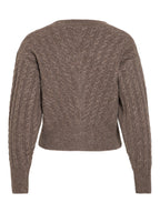 Cable Knit Ankle Length Skirt and Cardigan Co-ord