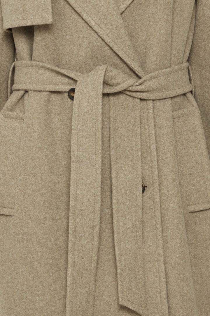 Trench Style Coat - Sepia