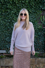 Load image into Gallery viewer, Sequin Pencil Skirt - Rose Gold
