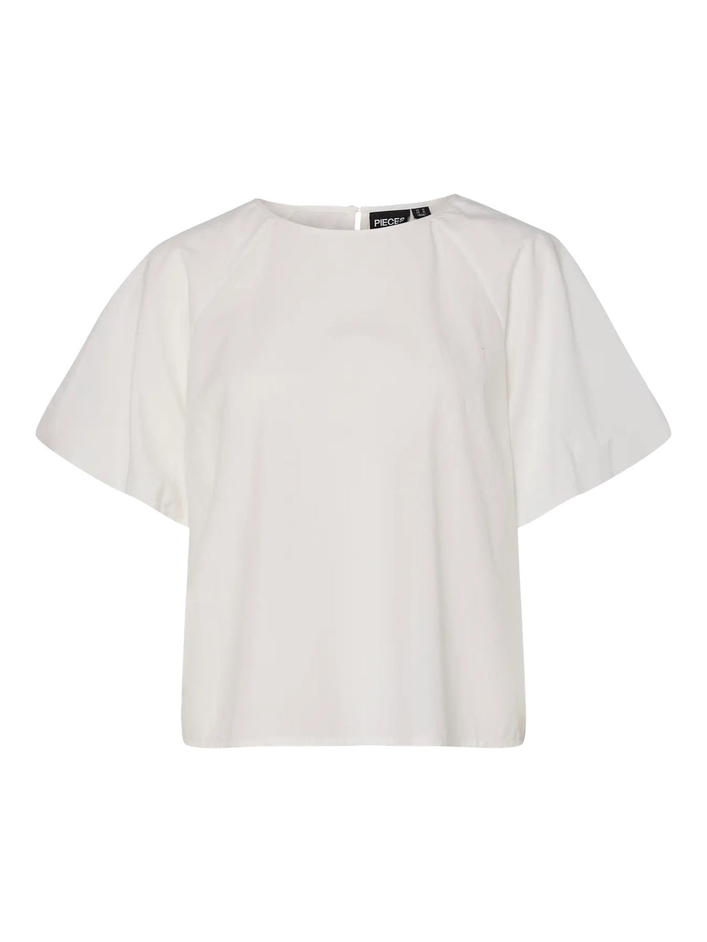 Cotton Top With Puff Sleeves