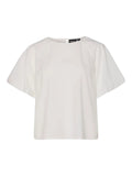 Cotton Top With Puff Sleeves