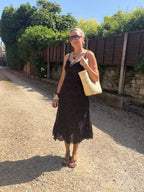 Broderie Anglaise Sundress - Black