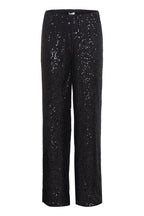 Black Sequin Trousers