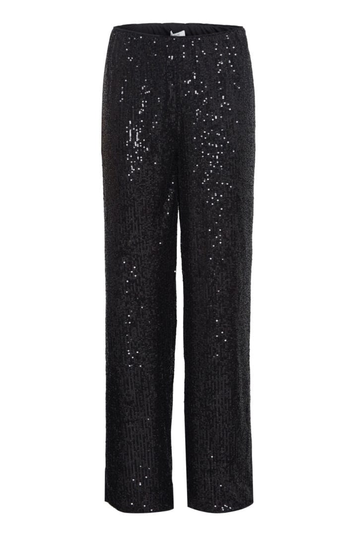 Black Sequin Trousers