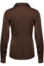 Load image into Gallery viewer, Brown Satin Shirt
