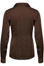 Load image into Gallery viewer, Brown Satin Shirt
