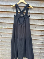 Black Cheesecloth Sundress