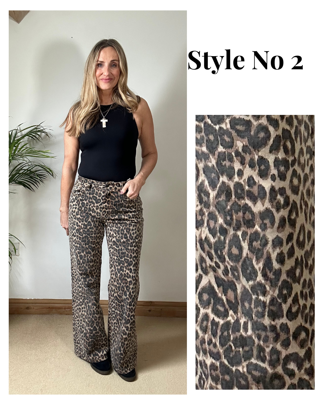 Leopard Print Jeans