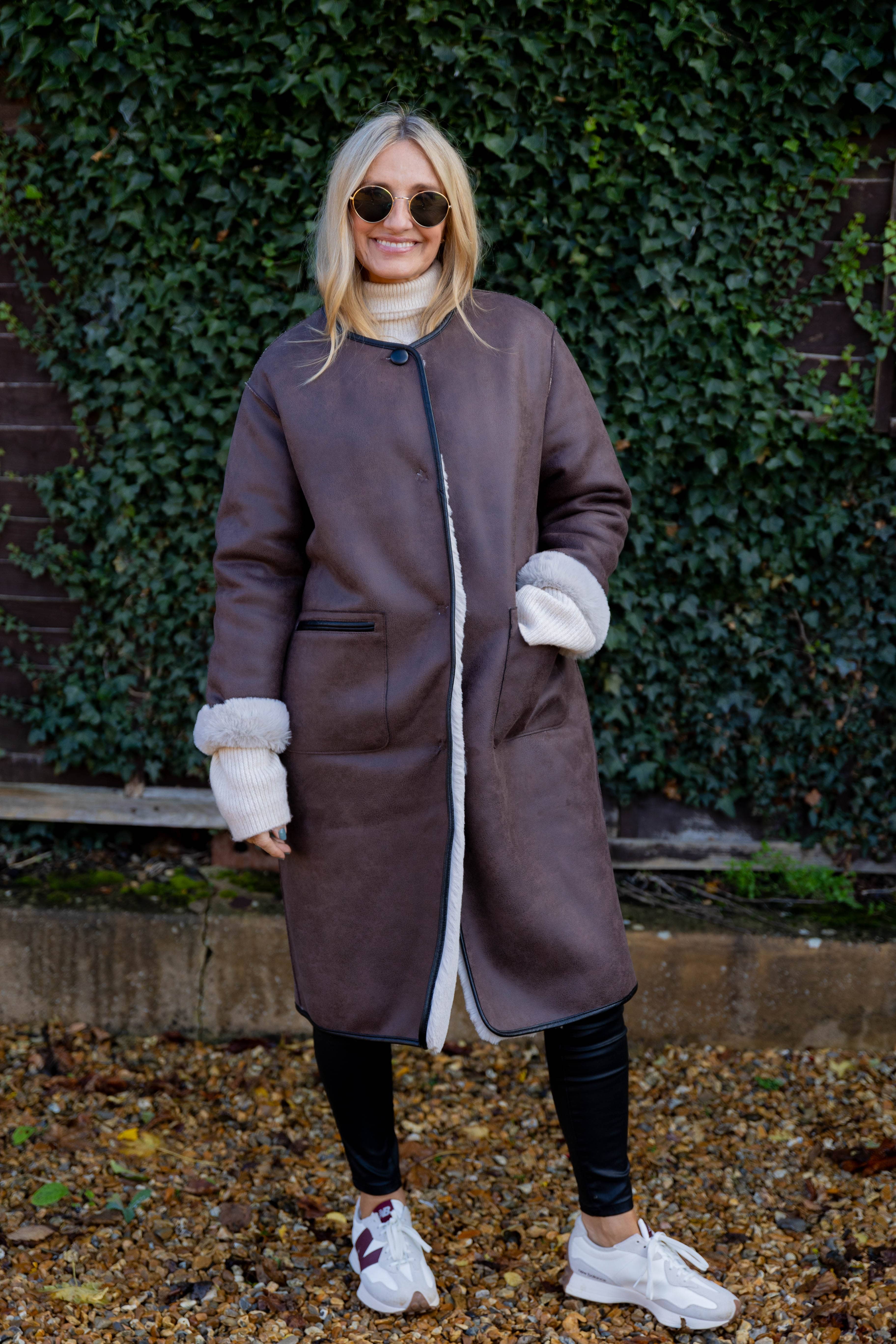 Faux Shearling Coat