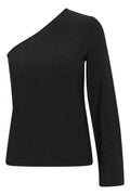 One Shoulder Glitter Top