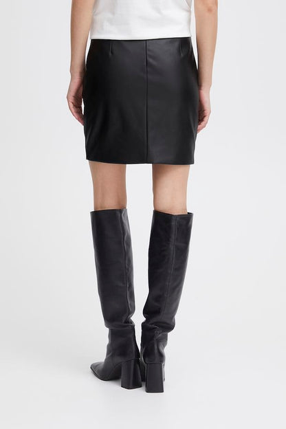 Faux Leather Mini Skirt