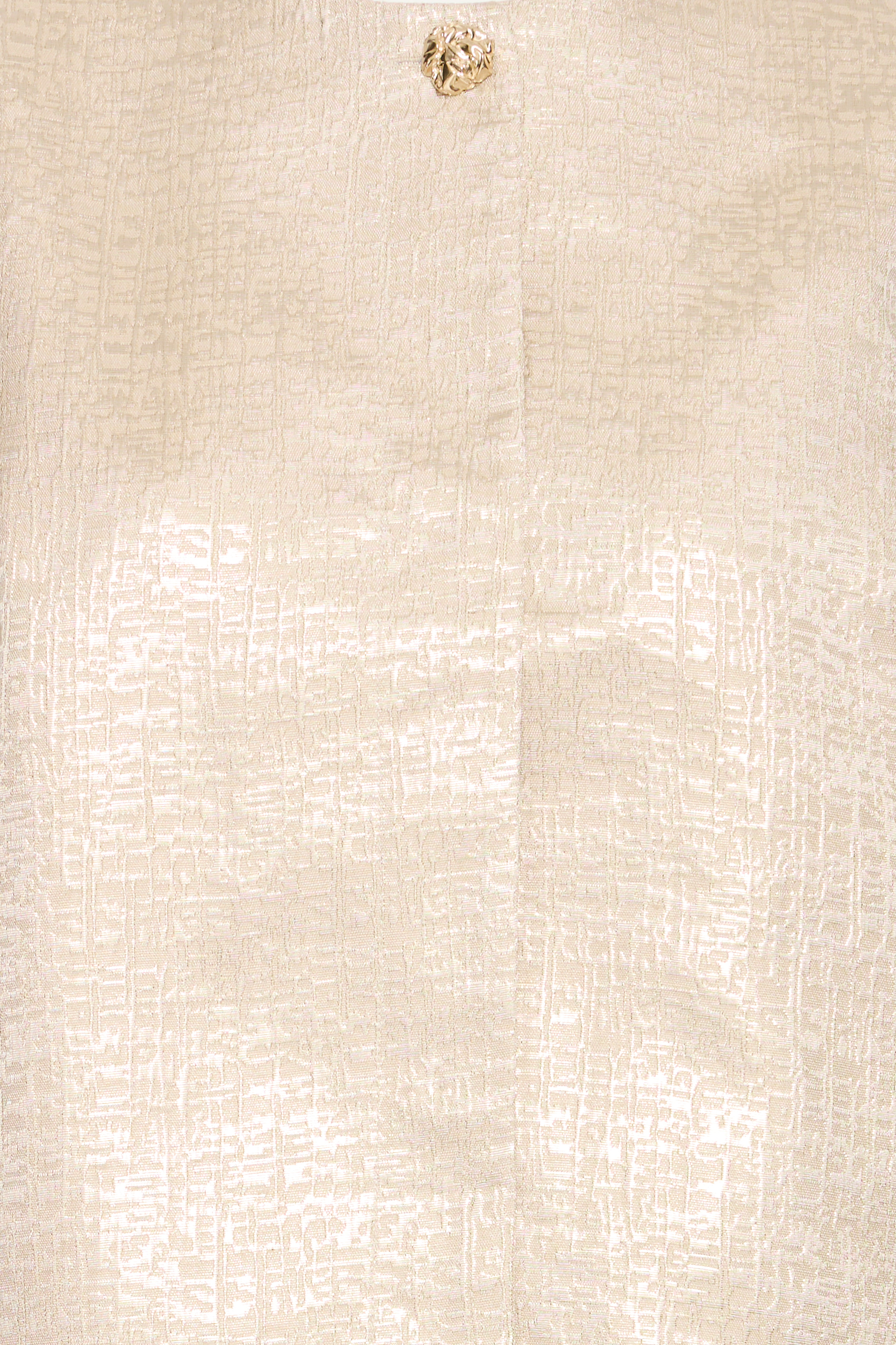 Metallic Puff Sleeve Jacket