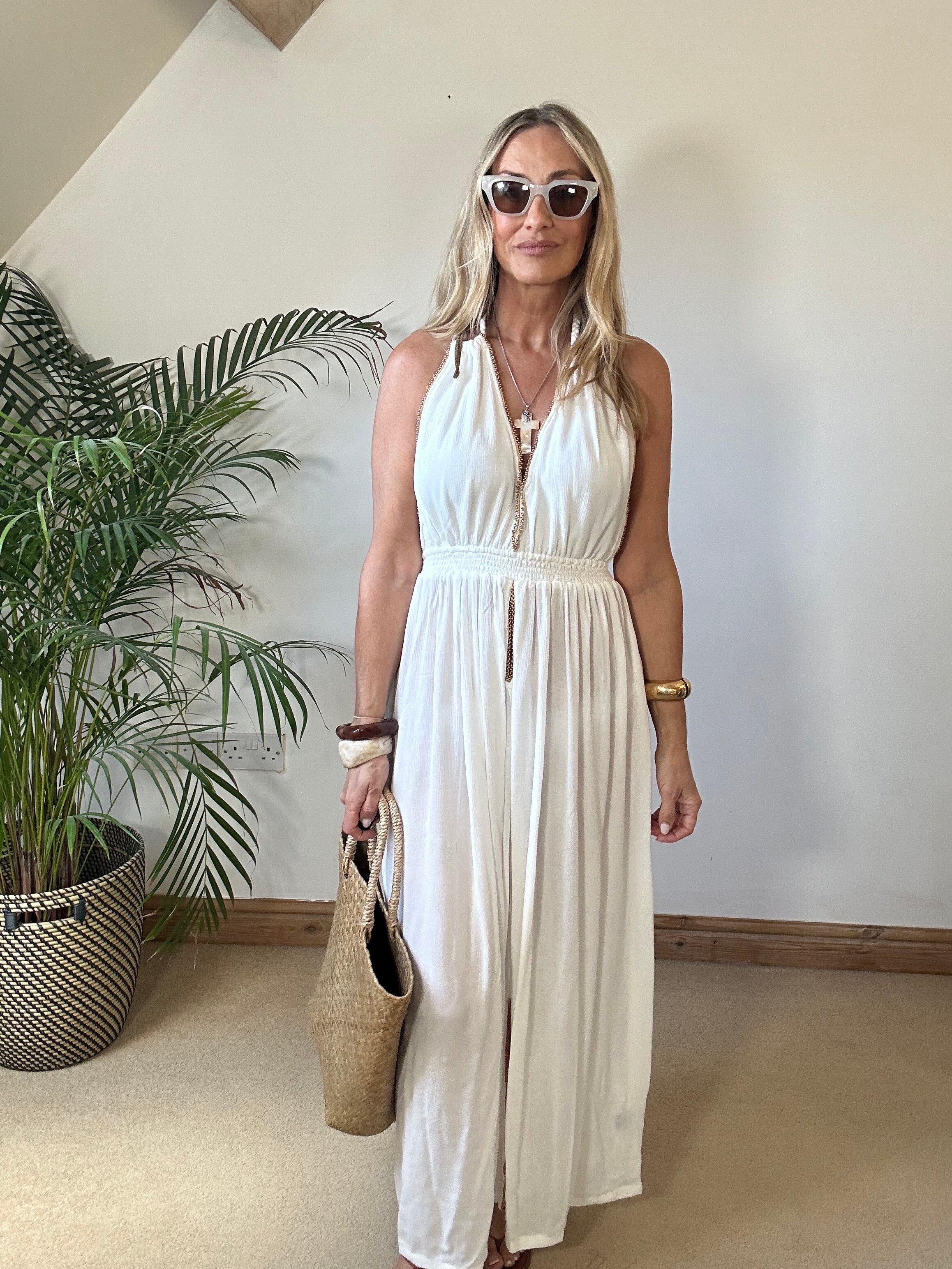 Grecian Halter Neck Dress