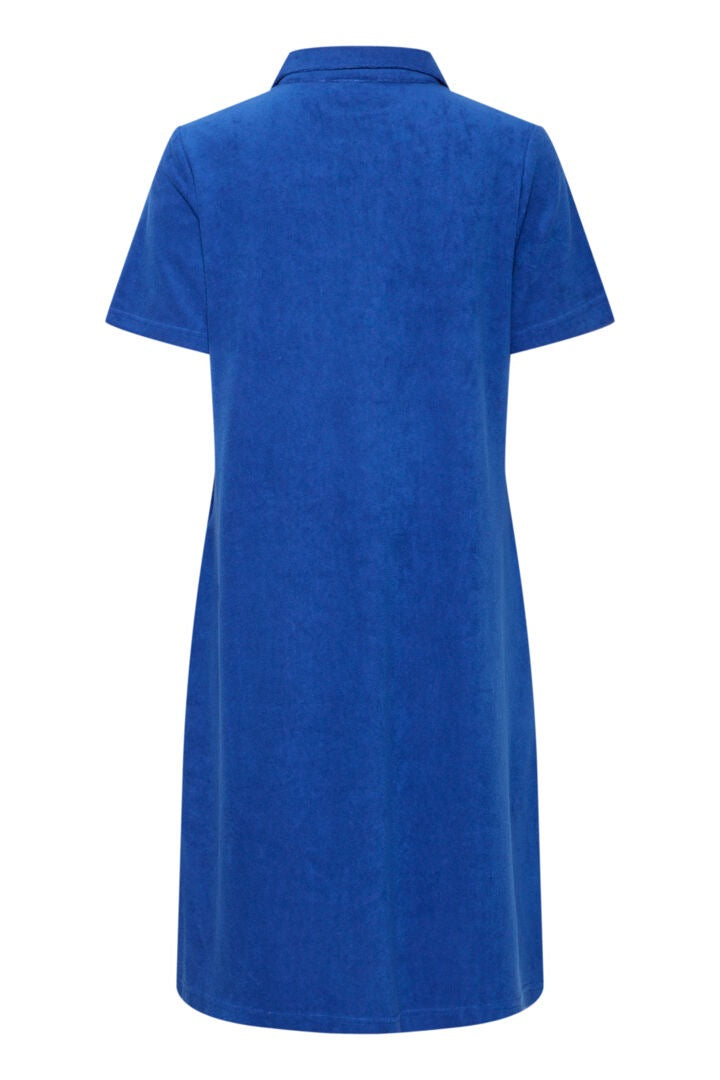 Toweling Dress - Cobalt Blue