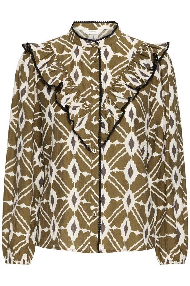 Olive Ikat Shirt