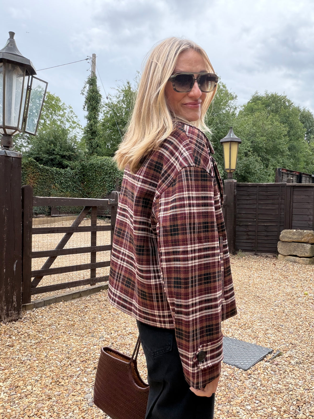 Cherry Check Jacket