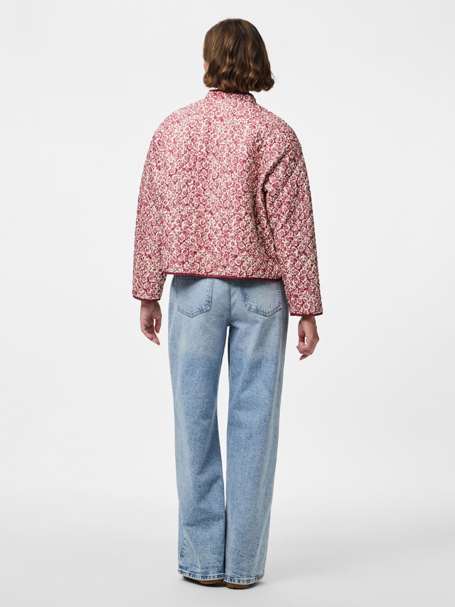 Quilted Jacket - Rose Flower