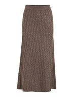Cable Knit Ankle Length Skirt and Cardigan Co-ord