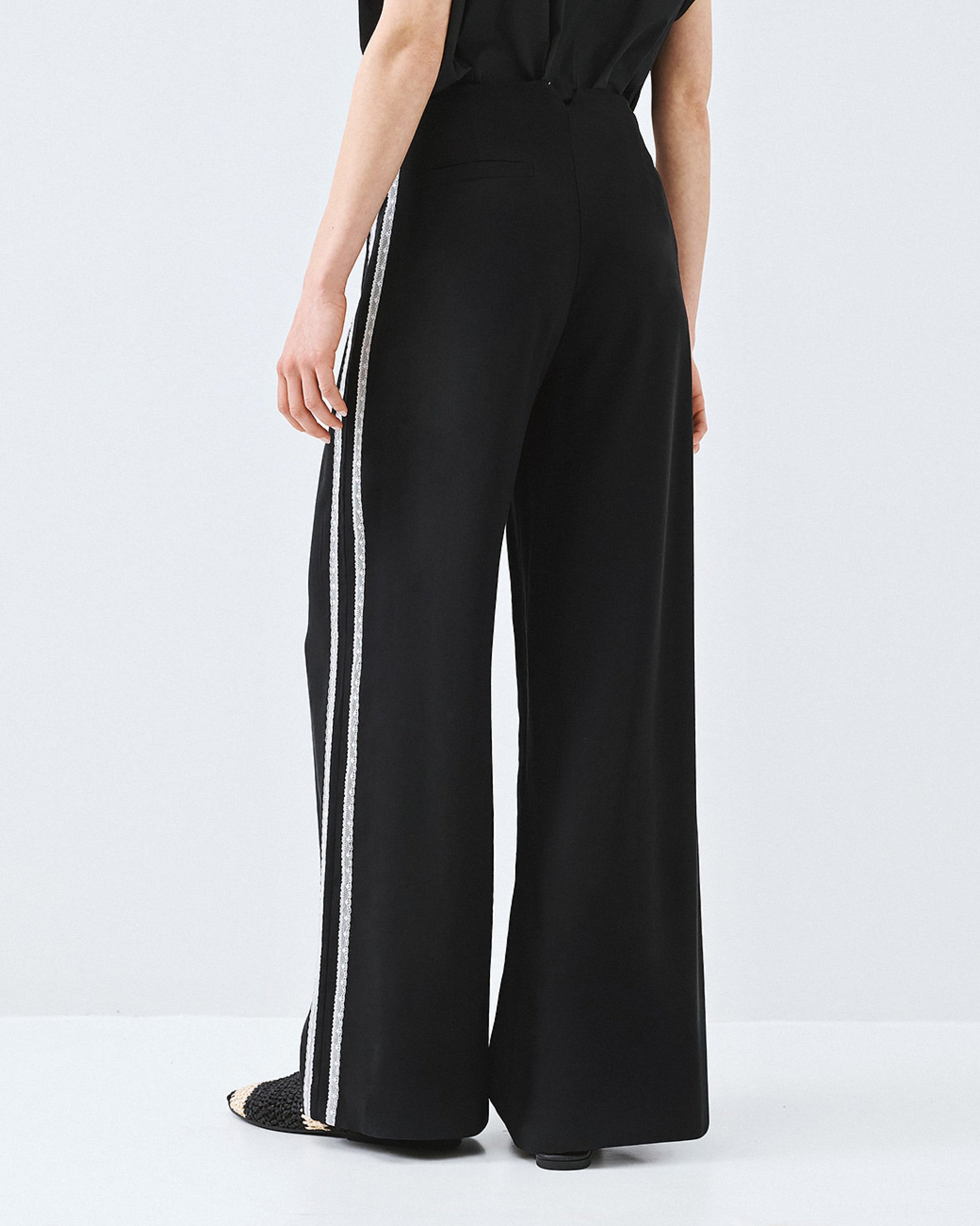 Lace Side Stripe Trousers