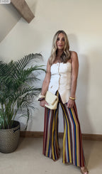 Boho Striped Knitted Pants