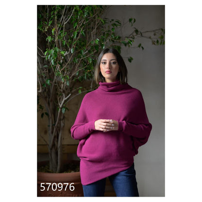Roll Neck Asymmetric Jumper