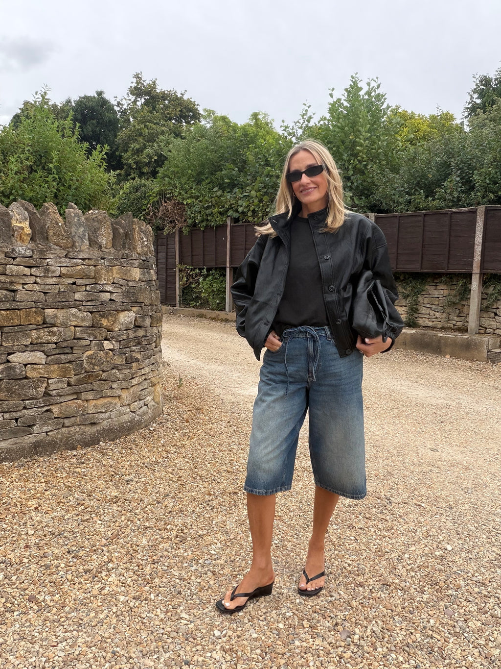 Funnel Neck PU Jacket