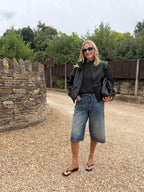 Funnel Neck PU Jacket