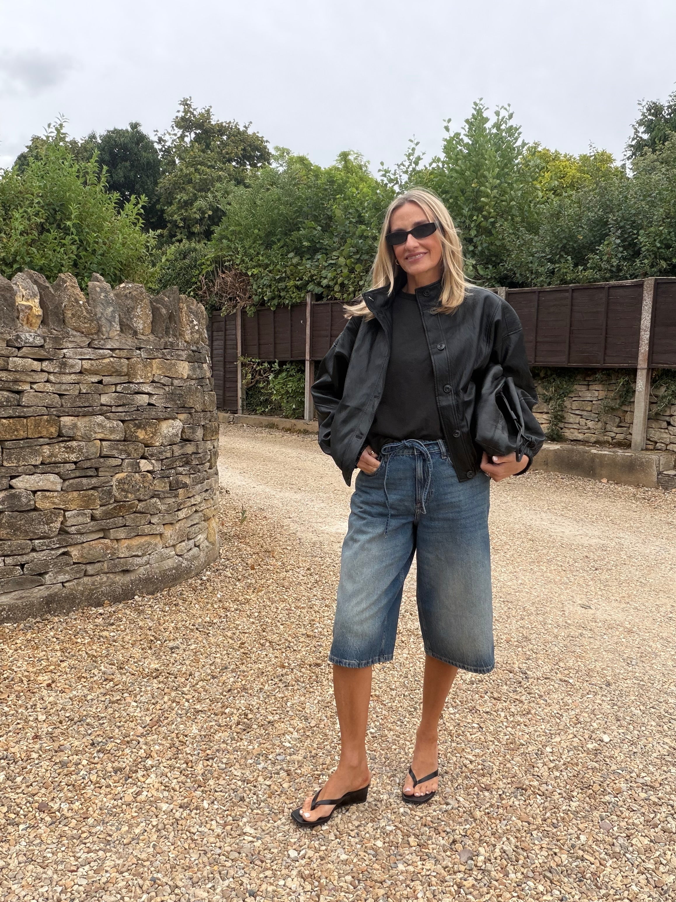 Funnel Neck PU Jacket