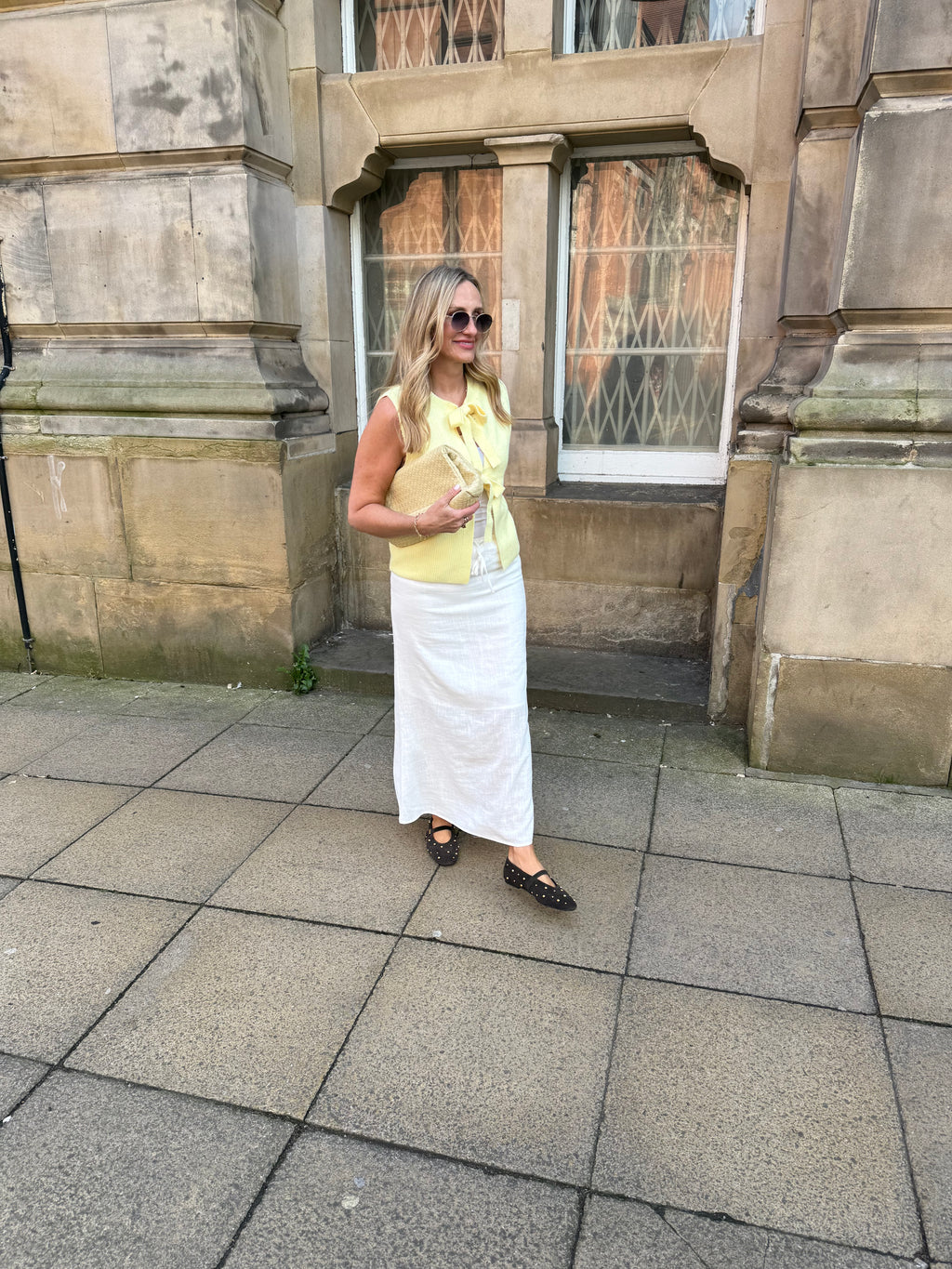 Tie Front Sleeveless Knit