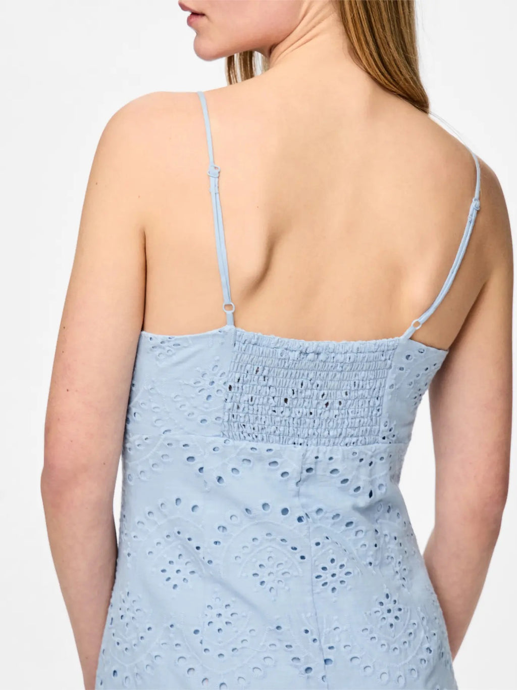 Broderie Anglaise Sundress -  Baby Blue