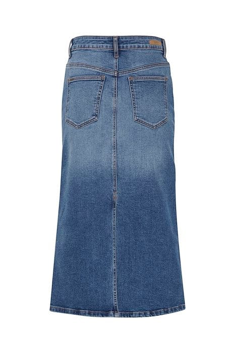 Denim midi skirt