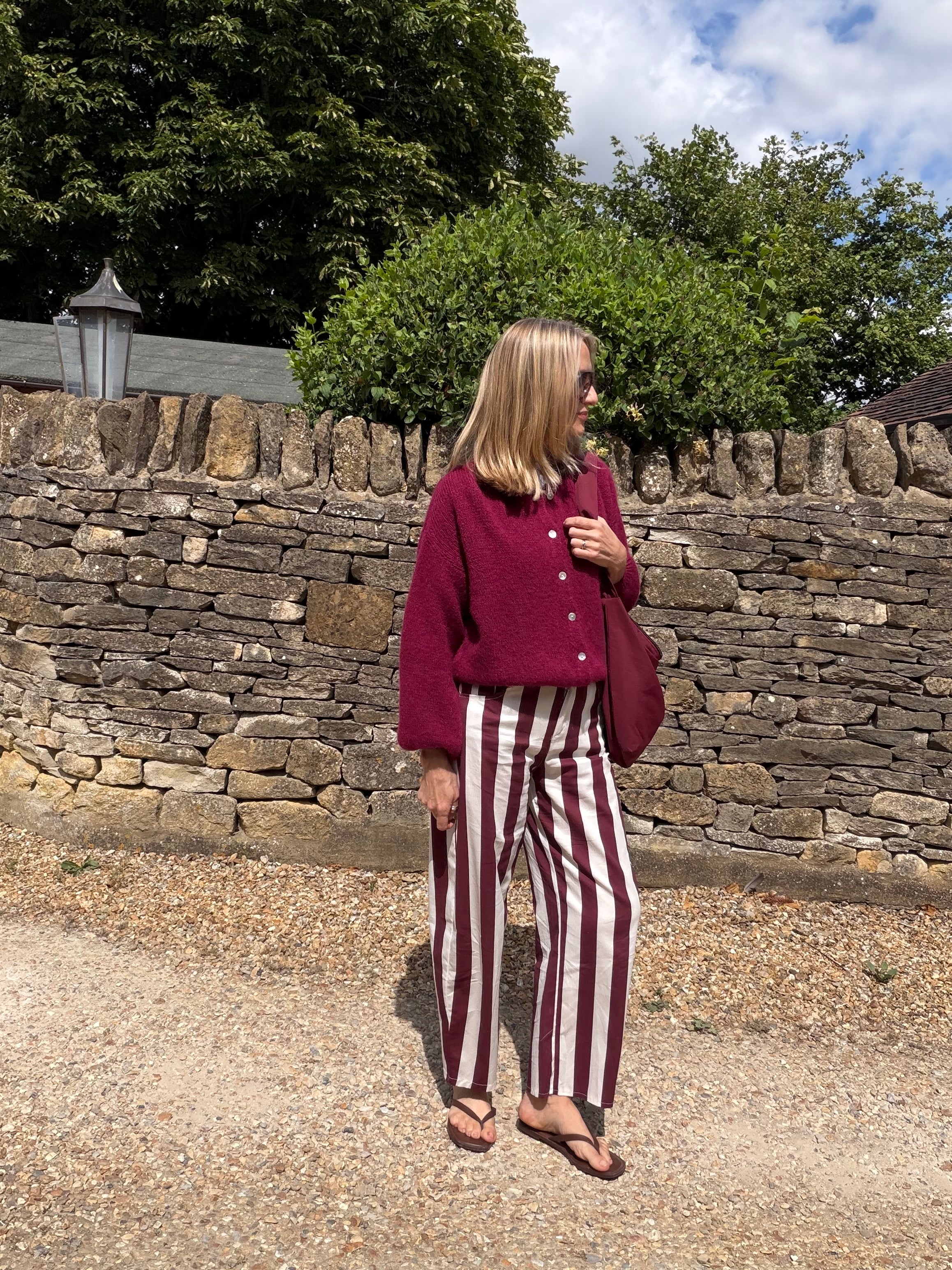 Round Neck Mohair Cardigan