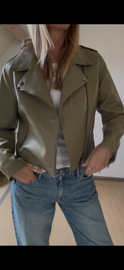 Biker Jacket - Aloe