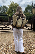 Straw Back Pack - Basket shape