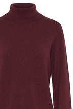 Roll Neck Jumper - Port