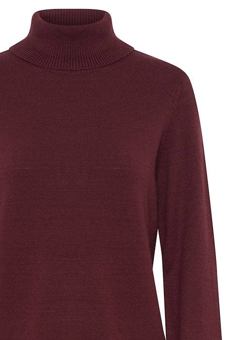 Roll Neck Jumper - Port