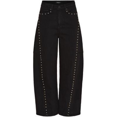 Studded Barrel Jeans